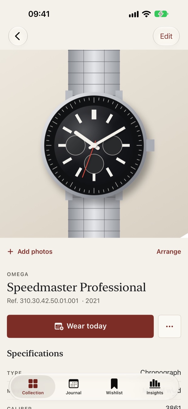 Horology screen 2